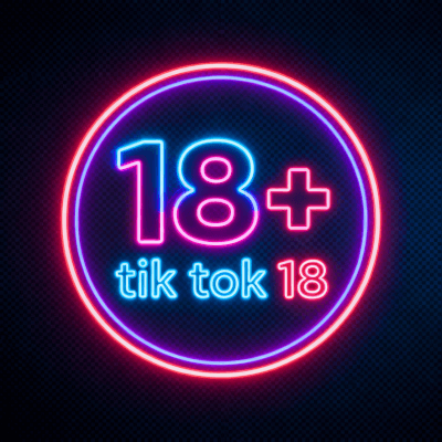 TIK TOK 18 logo and playful dating avatar